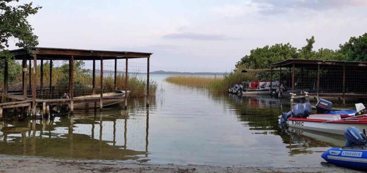 View from the launch spot for the three lake boat cruise, Kosi Bay