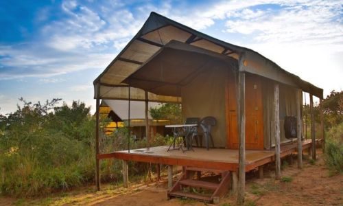 Tented camp accommodation at Kosi Bay Mouth, Utshwayelo Lodge & Camp
