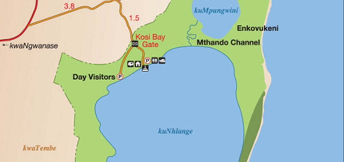 Map of Kosi Bay