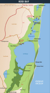 Map of Kosi Bay